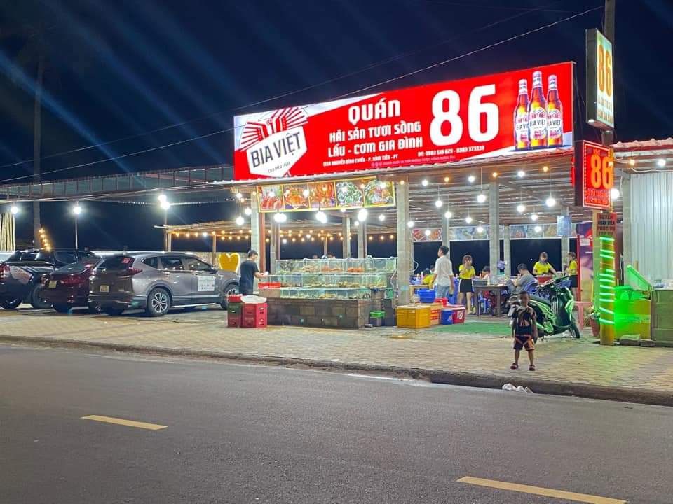 nhà hàng bờ kè 86
